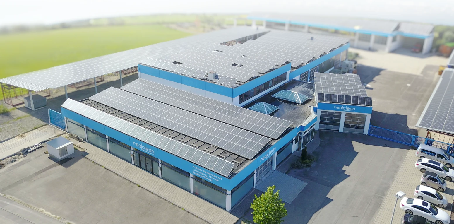 realclean Prüflabor in Schelklingen aus der Luft